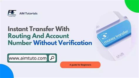 Mobile carriers message and data rates may apply. . Instant transfer with routing and account number without verification